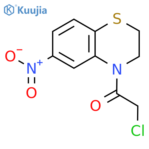 2-Chloro-1-(6-nitro-2H-benzo[b][1,4]thiazin-4(3H)-yl)ethanone structure