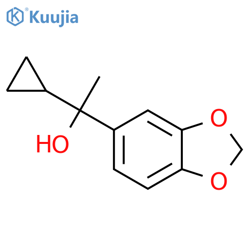 1-(1,3-Benzodioxol-5-yl)-1-cyclopropylethanol structure