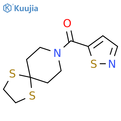 1,4-dithia-8-azaspiro[4.5]decan-8-yl(1,2-thiazol-5-yl)methanone structure