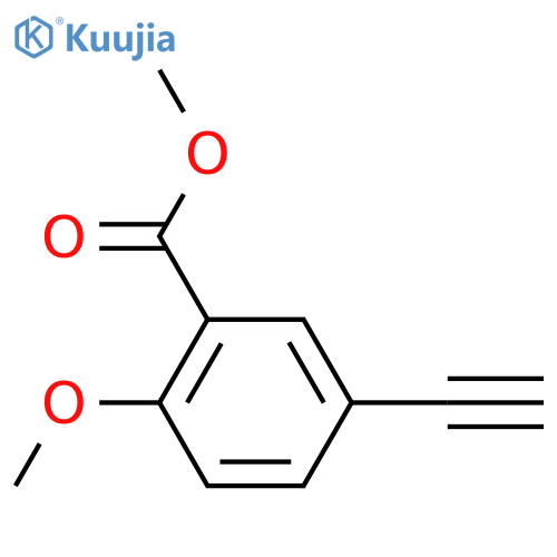 Methyl 5-ethynyl-2-methoxybenzoate structure