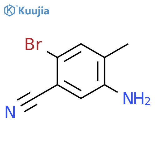 5-Amino-2-bromo-4-methylbenzonitrile structure