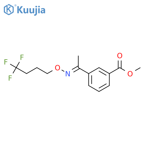 methyl 3-[C-methyl-N-(4,4,4-trifluorobutoxy)carbonimidoyl]benzoate structure