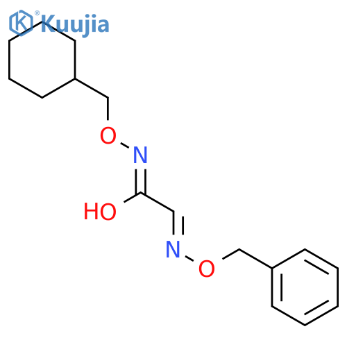 (2E)-N-(cyclohexylmethoxy)-2-phenylmethoxyiminoacetamide structure