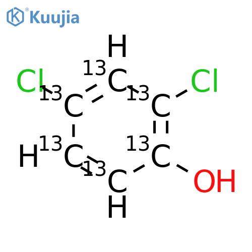 2,4-Dichlorophenol-13C6 Standard Solution (1mg/mL Acetone Solution) structure