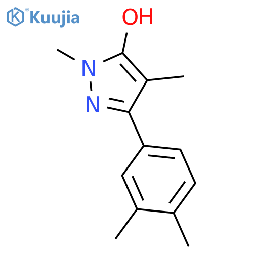 3-(3,4-Dimethylphenyl)-1,4-dimethyl-1h-pyrazol-5-ol structure