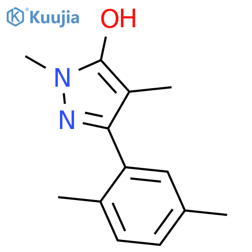 3-(2,5-Dimethylphenyl)-1,4-dimethyl-1h-pyrazol-5-ol structure