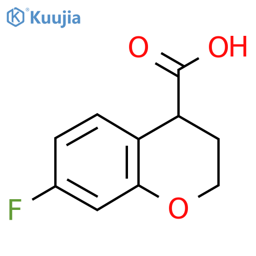 7-Fluoro-3,4-dihydro-2H-chromene-4-carboxylic acid structure