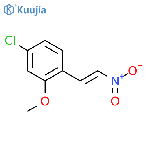 4-chloro-2-methoxy-1-(2-nitroethenyl)benzene structure