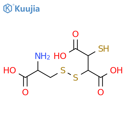 Butanedioic acid, 2-[(2-amino-2-carboxyethyl)dithio]-3-mercapto- structure