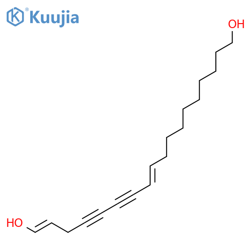 (2Z,9Z)-octadecadiene-4,6-diyne-1,18-diol structure