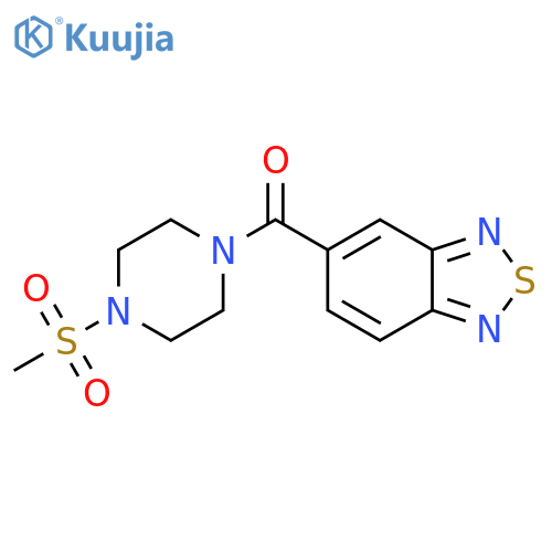 5-(4-methanesulfonylpiperazine-1-carbonyl)-2,1,3-benzothiadiazole structure