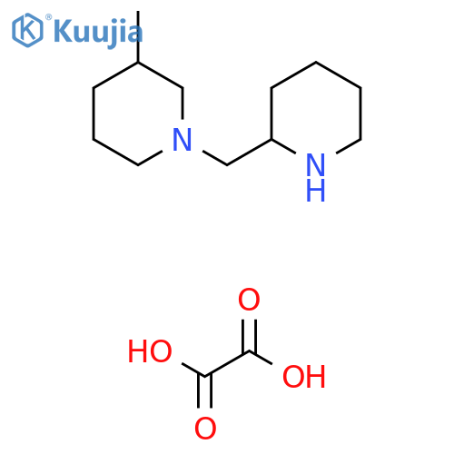 3-Methyl-1-(piperidin-2-ylmethyl)piperidine oxalate structure