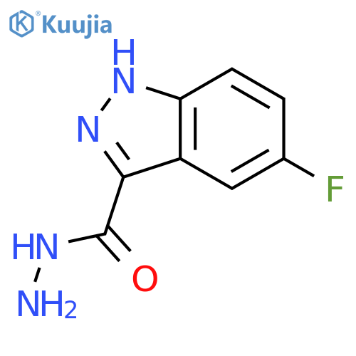 5-Fluoro-1H-indazole-3-carboxylic acid hydrazide structure