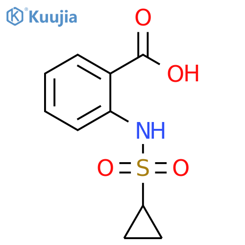 2-[(cyclopropylsulfonyl)amino]benzoic acid structure