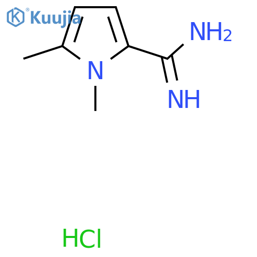 1,5-dimethyl-1H-pyrrole-2-carboximidamide hydrochloride structure