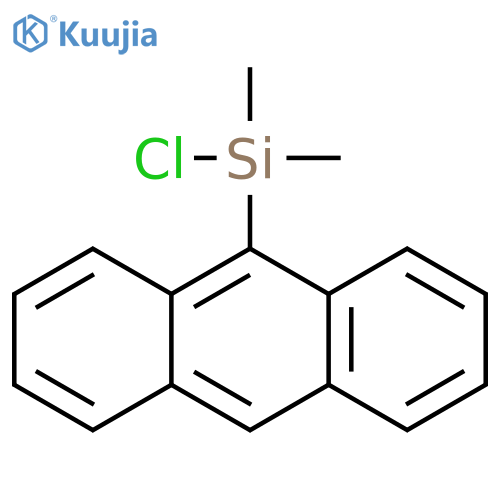 Silane, 9-anthracenylchlorodimethyl- structure