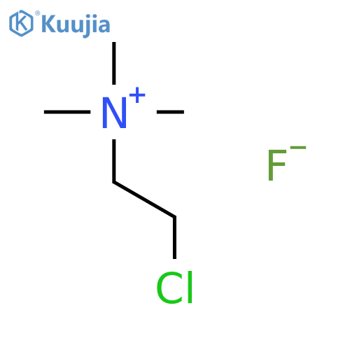Ethanaminium, 2-chloro-N,N,N-trimethyl-, fluoride structure