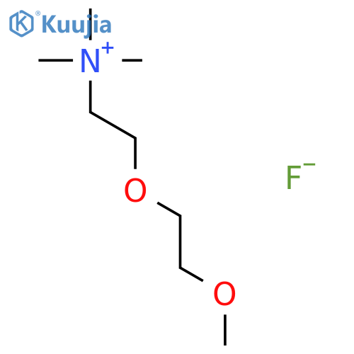 ETHANAMINIUM, 2-(2-METHOXYETHOXY)-N,N,N-TRIMETHYL-, FLUORIDE structure