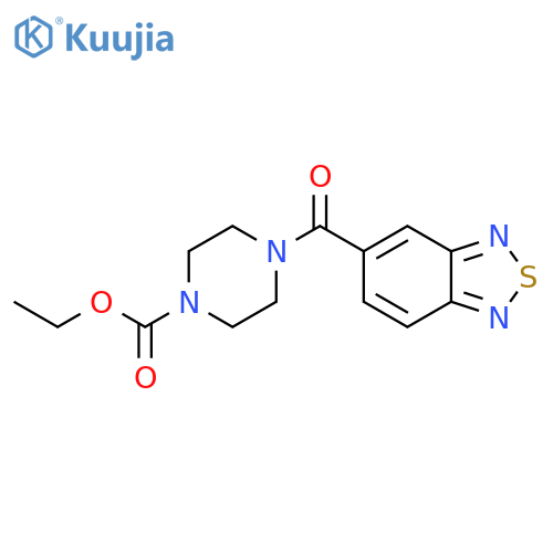 ethyl 4-(2,1,3-benzothiadiazole-5-carbonyl)piperazine-1-carboxylate structure