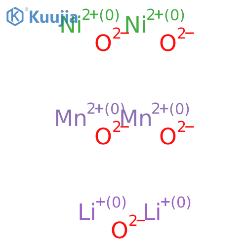 Lithium manganese nickel oxide structure