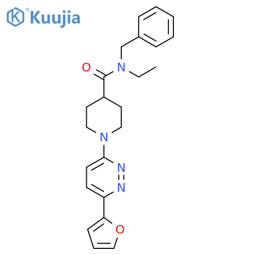 N-benzyl-N-ethyl-1-6-(furan-2-yl)pyridazin-3-ylpiperidine-4-carboxamide structure
