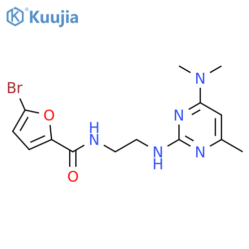 5-bromo-N-(2-{4-(dimethylamino)-6-methylpyrimidin-2-ylamino}ethyl)furan-2-carboxamide structure
