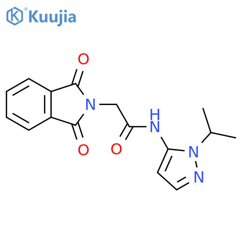 2-(1,3-dioxo-2,3-dihydro-1H-isoindol-2-yl)-N-1-(propan-2-yl)-1H-pyrazol-5-ylacetamide structure