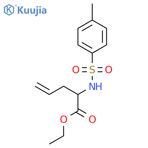 ethyl 2-[(4-methylphenyl)sulfonylamino]pent-4-enoate structure