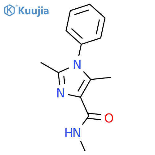 N,2,5-Trimethyl-1-phenyl-1H-imidazole-4-carboxamide structure