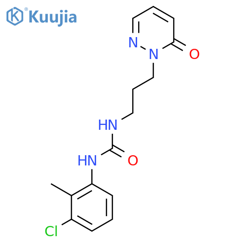 1-(3-chloro-2-methylphenyl)-3-3-(6-oxo-1,6-dihydropyridazin-1-yl)propylurea structure