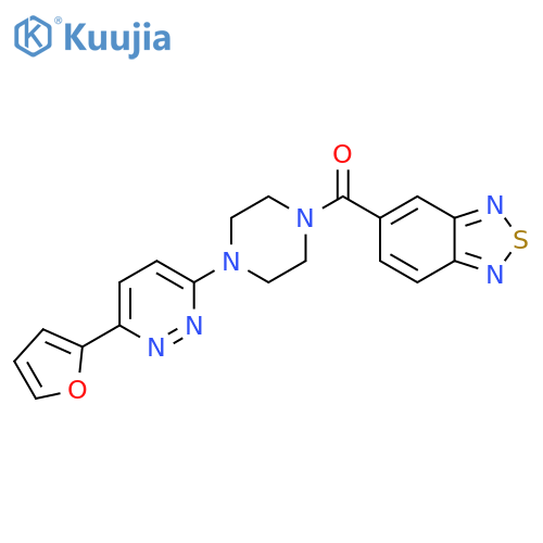 5-{4-6-(furan-2-yl)pyridazin-3-ylpiperazine-1-carbonyl}-2,1,3-benzothiadiazole structure