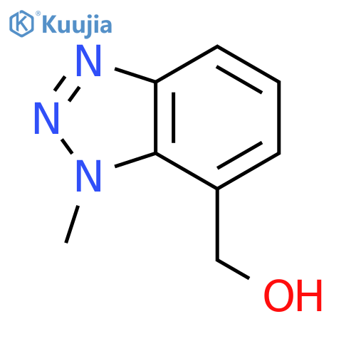(3-methylbenzotriazol-4-yl)methanol structure