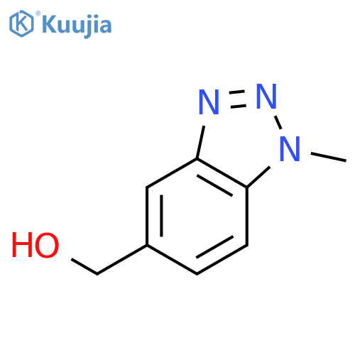 (1-Methyl-1H-1,2,3-benzotriazol-5-yl)methanol structure