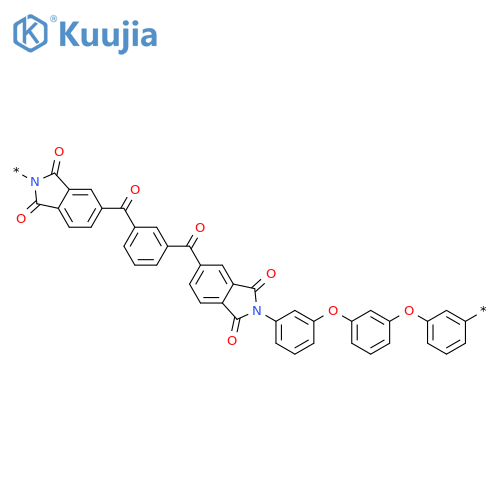 Poly[(1,3-dihydro-1,3-dioxo-2H-isoindole-2,5-diyl)carbonyl-1,3-phenylenecarbonyl(1,3-dihydro-1,3-dioxo-2H-isoindole-5,2-diyl)-1,3-phenyleneoxy-1,3-phenyleneoxy-1,3-phenylene] structure