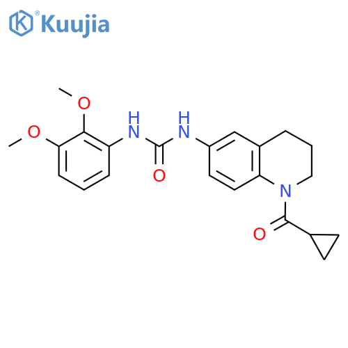 3-(1-cyclopropanecarbonyl-1,2,3,4-tetrahydroquinolin-6-yl)-1-(2,3-dimethoxyphenyl)urea structure