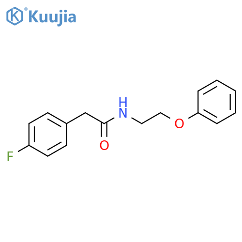 2-(4-fluorophenyl)-N-(2-phenoxyethyl)acetamide structure