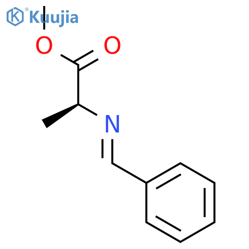 DL-Alanine, N-(phenylmethylene)-, methyl ester, (E)- structure
