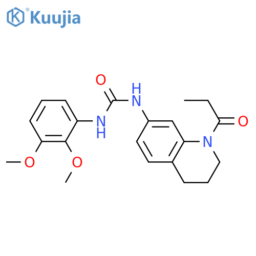 1-(2,3-dimethoxyphenyl)-3-(1-propanoyl-1,2,3,4-tetrahydroquinolin-7-yl)urea structure