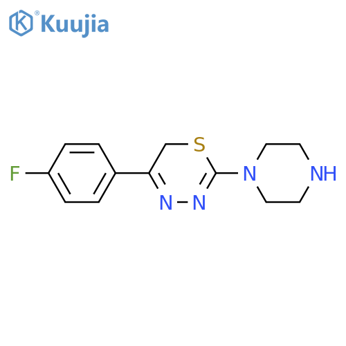 5-(4-Fluorophenyl)-2-(piperazin-1-YL)-6H-1,3,4-thiadiazine structure