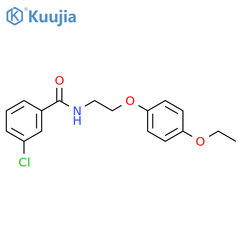 3-chloro-N-2-(4-ethoxyphenoxy)ethylbenzamide structure