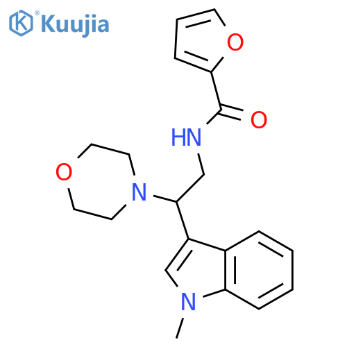 N-2-(1-methyl-1H-indol-3-yl)-2-(morpholin-4-yl)ethylfuran-2-carboxamide structure