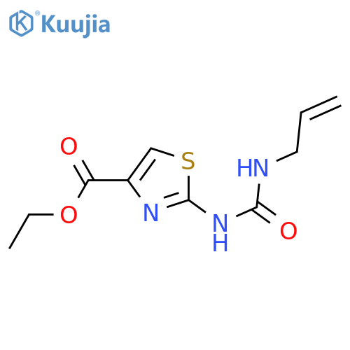 ethyl 2-{(prop-2-en-1-yl)carbamoylamino}-1,3-thiazole-4-carboxylate structure