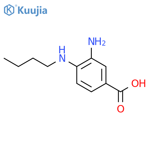 3-Amino-4-(butylamino)benzoic acid structure