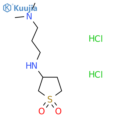3-{[3-(dimethylamino)propyl]amino}-1λ?-thiolane-1,1-dione dihydrochloride structure