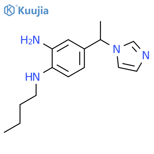 1,2-BENZENEDIAMINE, N1-BUTYL-4-[1-(1H-IMIDAZOL-1-YL)ETHYL]- structure
