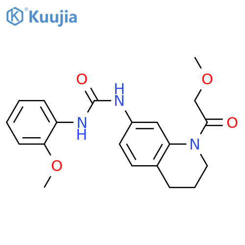 3-1-(2-methoxyacetyl)-1,2,3,4-tetrahydroquinolin-7-yl-1-(2-methoxyphenyl)urea structure