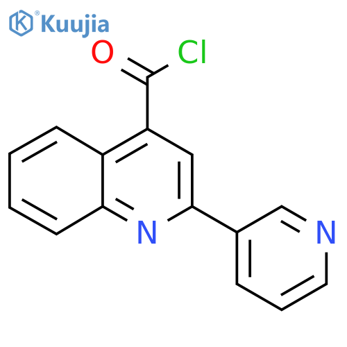 2-Pyridin-3-ylquinoline-4-carbonyl chloride hydrochloride structure