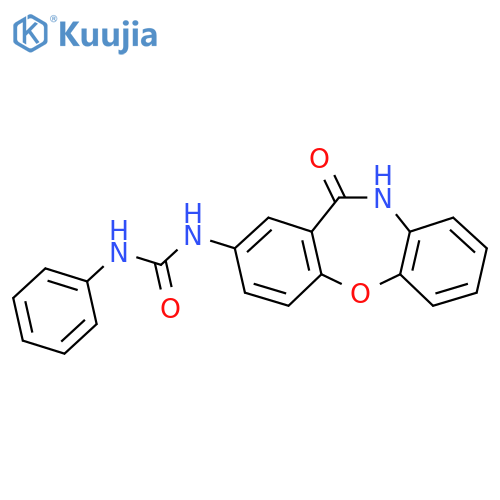 3-{10-oxo-2-oxa-9-azatricyclo9.4.0.0^{3,8}pentadeca-1(11),3(8),4,6,12,14-hexaen-13-yl}-1-phenylurea structure