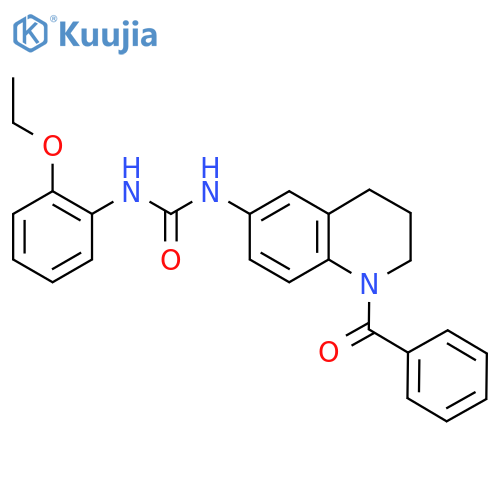 3-(1-benzoyl-1,2,3,4-tetrahydroquinolin-6-yl)-1-(2-ethoxyphenyl)urea structure