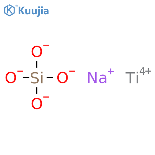Titanate(2-),[orthosilicato(4-)-kO]oxo-, disodium (9CI) structure